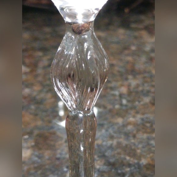 Set of Four Gold & Purple/Blue Crystal Wine/Cordial Glasses - Picture 4 of 4